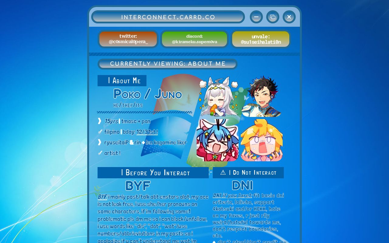 Carrd profile picture for @interconnect